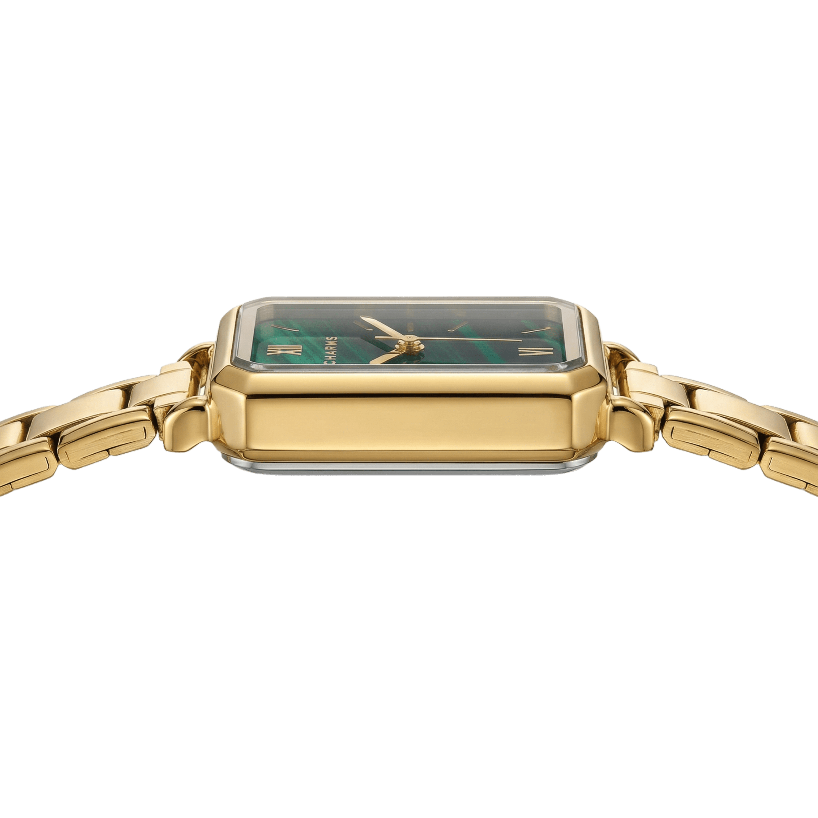 Como – Edição dourada com mostrador esmeralda