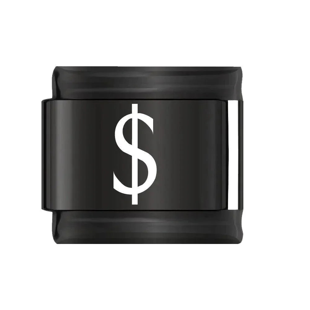 $ Sign in White, on Black - Charms Official