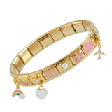 Conjunto de verão dourado