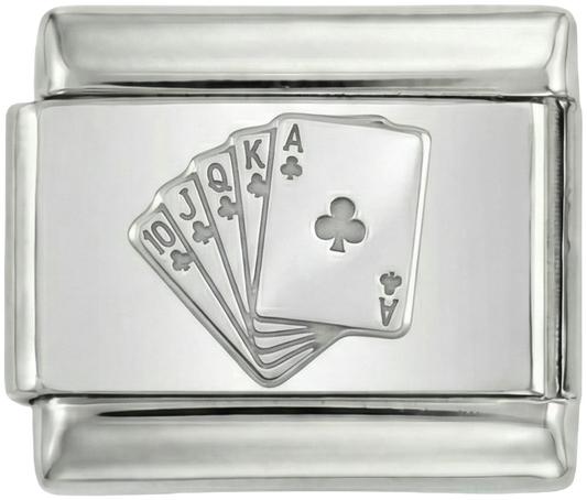 Royal Flush, on Silver
