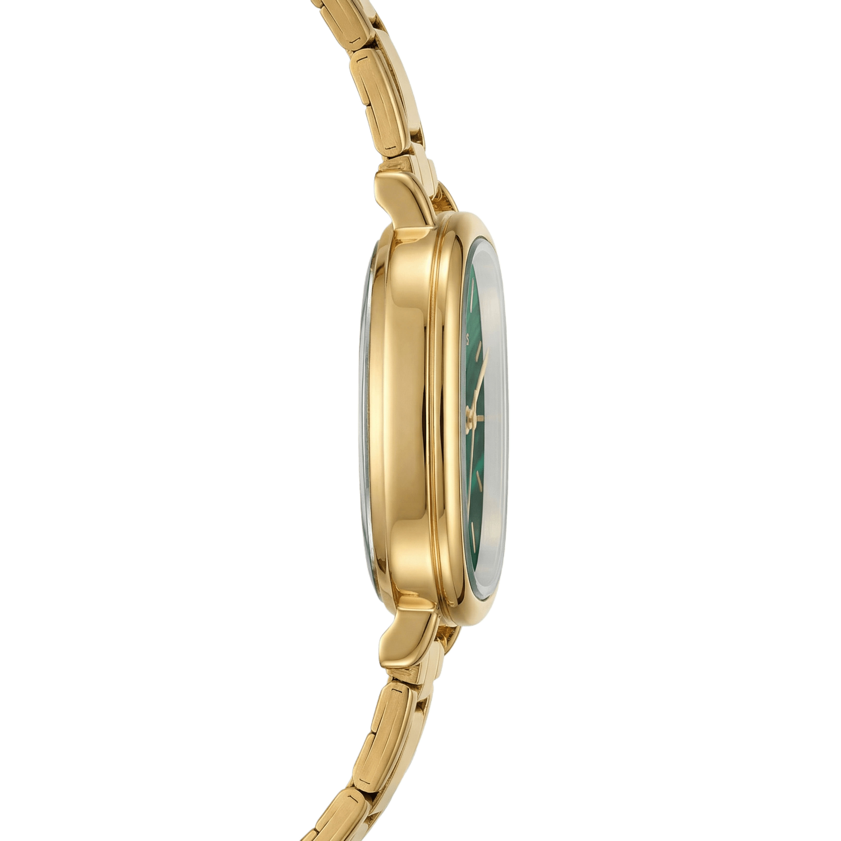Capri – Edição dourada com mostrador esmeralda