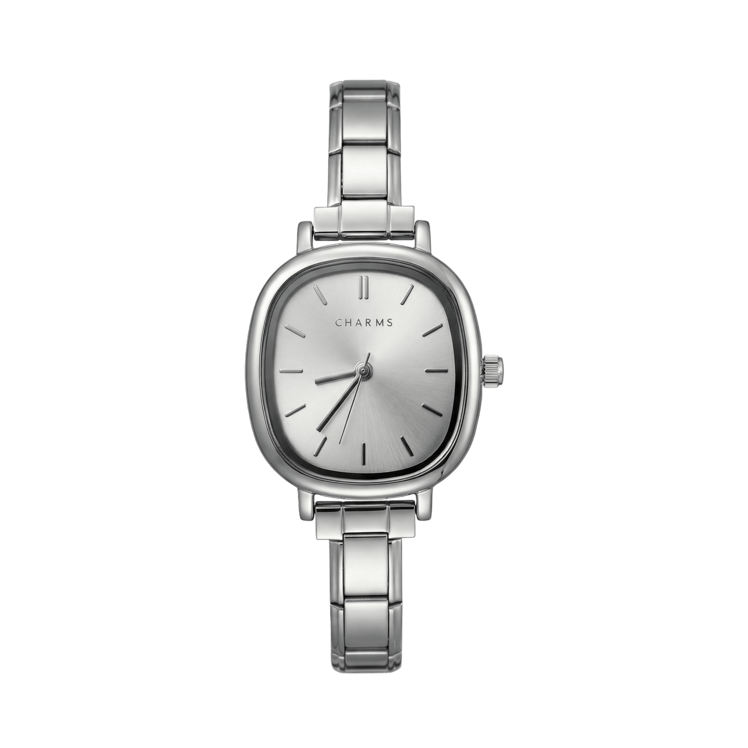 Capri Relógio – Edição prateada com mostrador branco