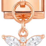 A SER ADICIONADO - Libélula com pedras grandes, em ouro rosa