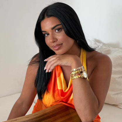 Capri Watch Gold – White Dial Edition