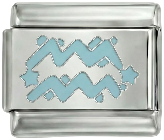 Blue Aquarius Symbol on Silver - blue-aquarius-symbol-on-silver.png