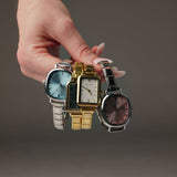 ساعة Capri فضية – إصدار المينا الأزرق