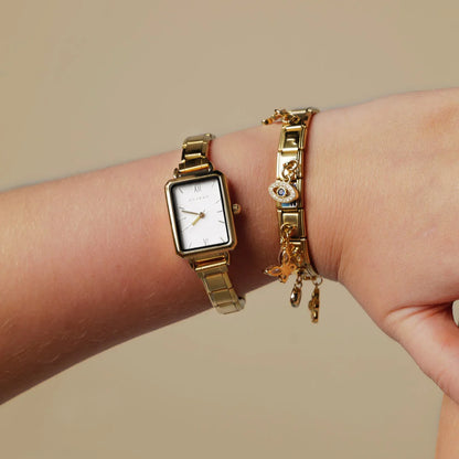 Como – Edição dourada com mostrador branco