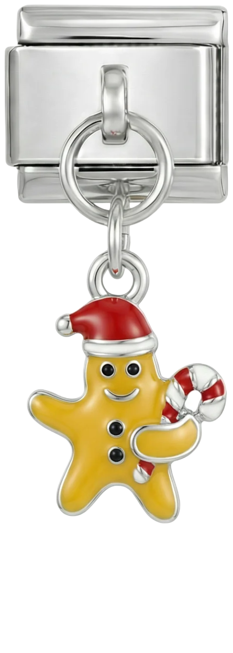 Christmas Gingerbread, on Silver - christmas-gingerbread-on-silver.png