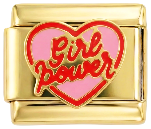Girl Power com Coração em Ouro