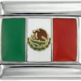 Bandeira do México, em prata