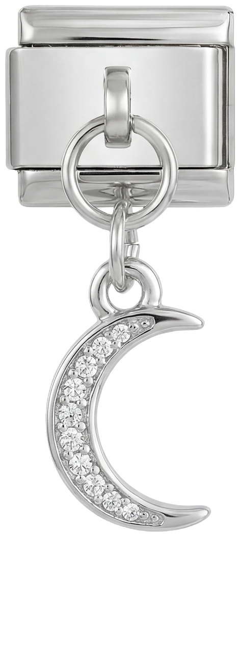 Moon with White Stones, on Silver - moon-with-white-stones-on-silver.png