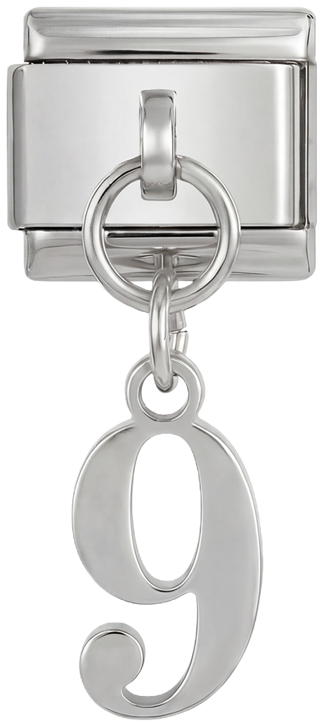 Number 9, Hanging, on Silver - number-9-hanging-on-silver.png