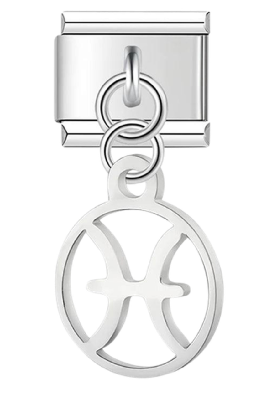 Signo de Peixes em prata