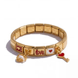 Conjunto Love com 10 Charms